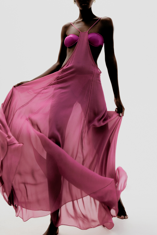 MARBLE DRESS - PINK